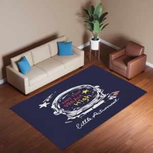 Astronaut Helmet Keep Your Dream High Rug
